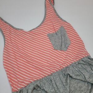 Sun & Moon Gray/Peach Knit Maxi Sundress Size Smallโ